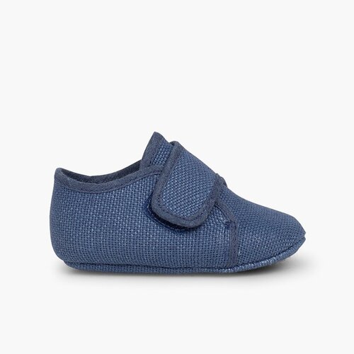 Badana Blucher Bébé à scratch  Bleu
