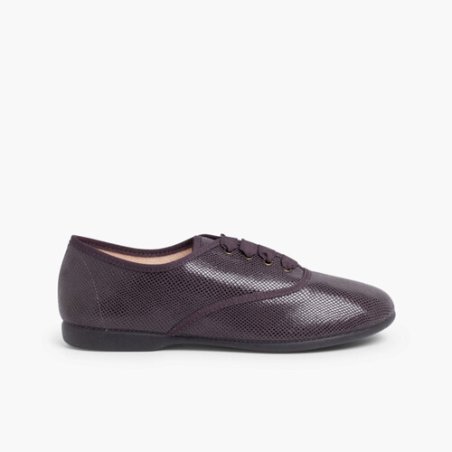 Derbies fille et femme type serpent Gris