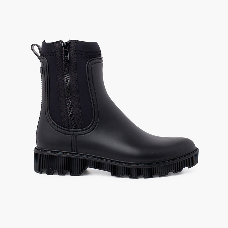 Bottines D'hiver Femme – Daim, Talon Carré 5 Cm, Fermeture éclair Latérale, Nœud, Bout Rond, Semelle Caoutchouc, Usage Quotidien