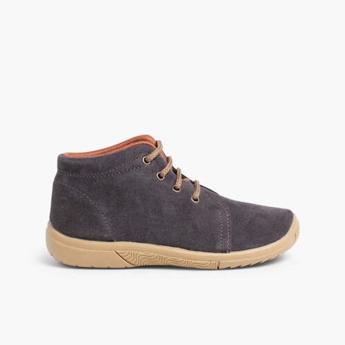 Bottes Suède Enfants Embout renforcé Gris