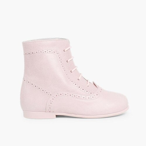 Bottes en cuir pour filles Rose