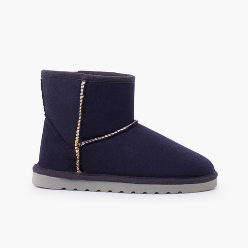 Low boots type australien enfants et femme Bleu Marine