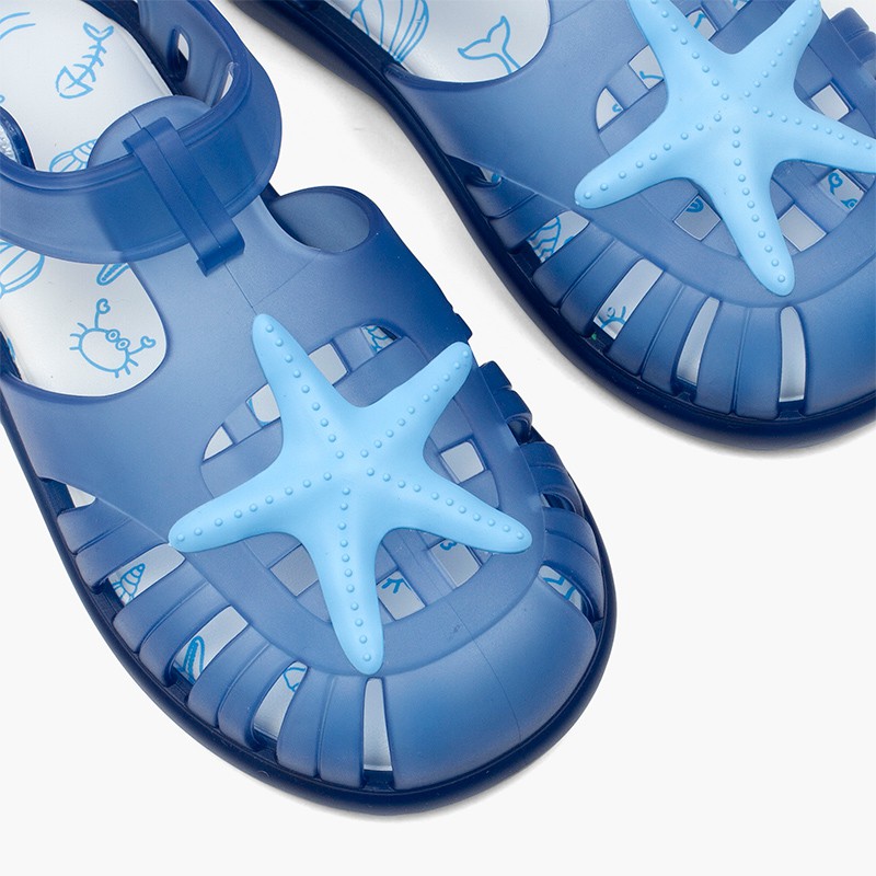 Sandales Plage à à scratch Méduses étoile de mer