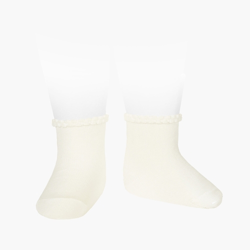 CHAUSSETTES BÉBÉ BORDURE EN RELIEF Cava