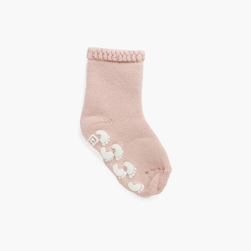 Chaussettes antidérapantes avec impression de poignets en relief Rose