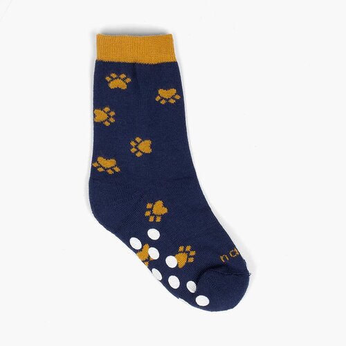 Chaussettes antidérapantes enfants pour rester à la maison  Bleu Marine