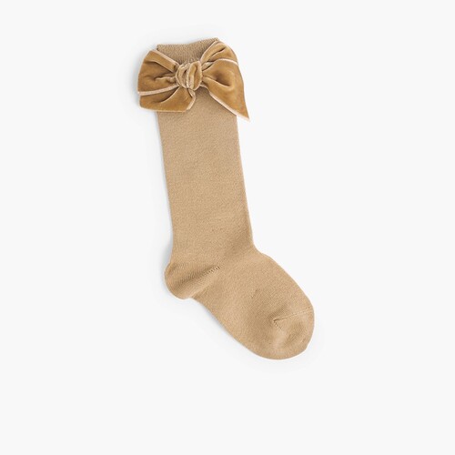 Chaussettes pour enfants avec nœud en velours  Corde