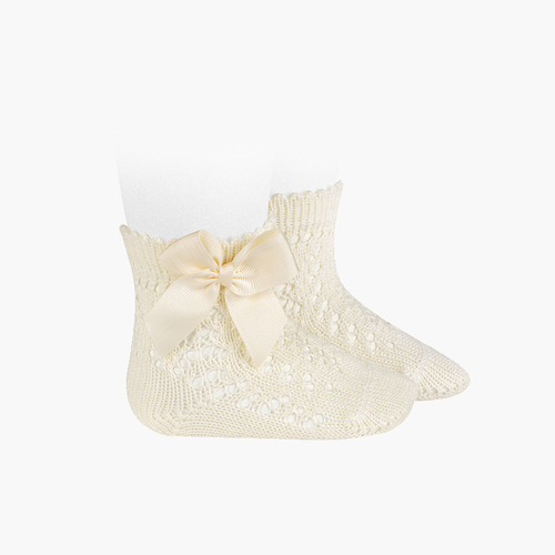 Chaussettes courtes Perle avec noeud Cava