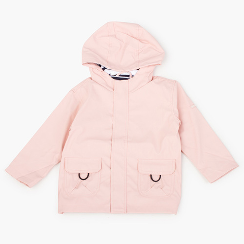 Imperméable pour garçon avec poches zippées Rose Pâle