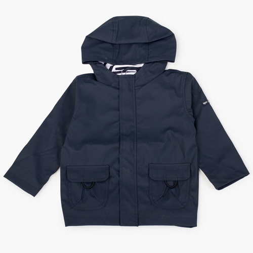 Imperméable pour garçon avec poches zippées Bleu Marine