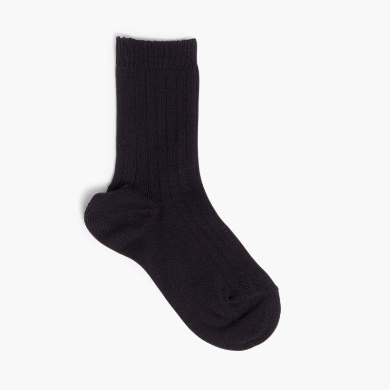Chaussettes Courtes Enfant Maille Côtelée Condor