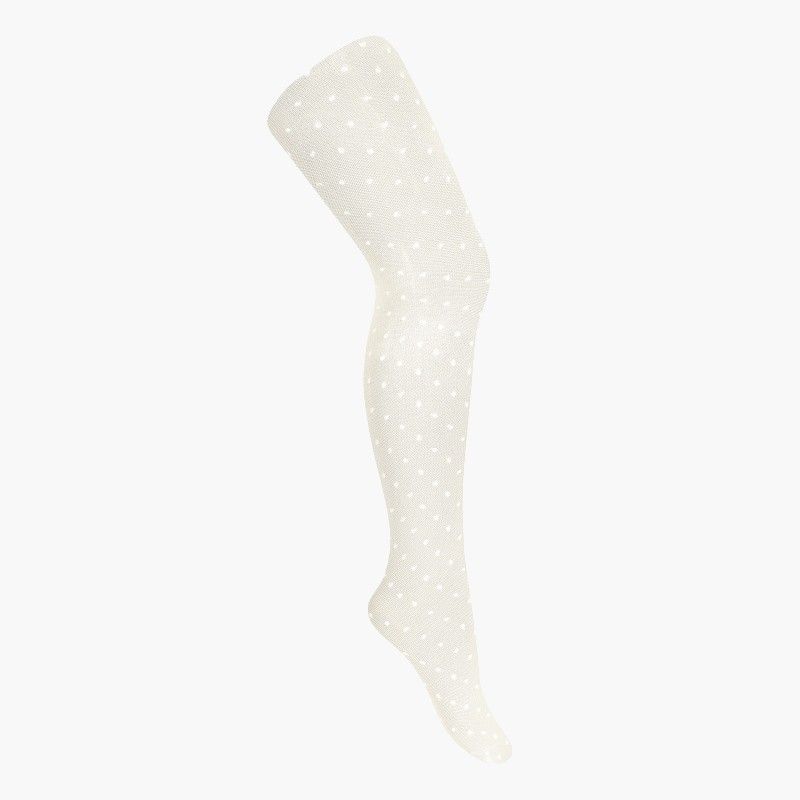 Bas filles ajourés avec petits points