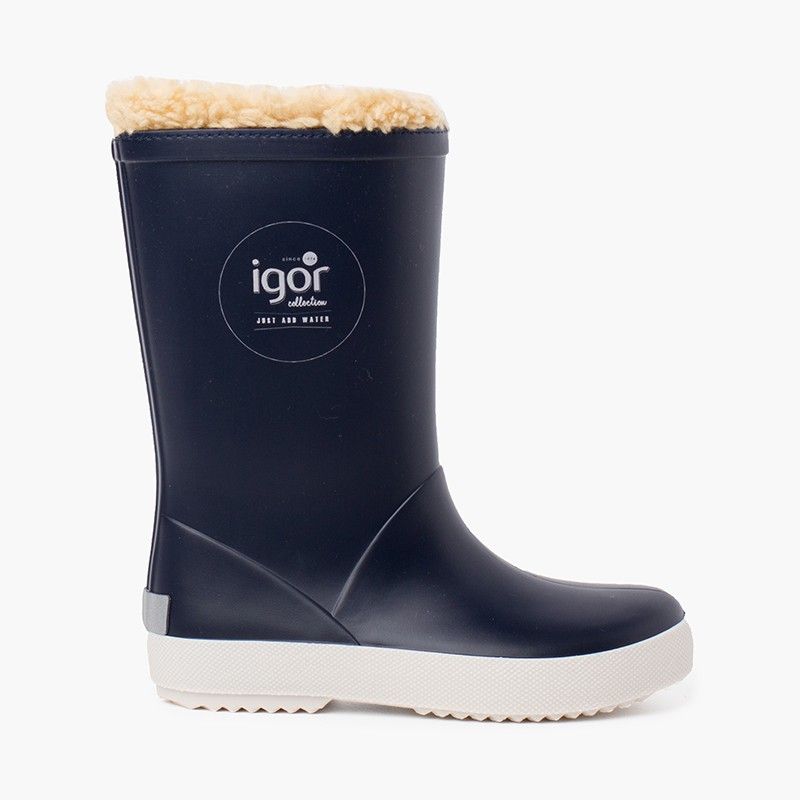 Bottes de pluie en shearling pour enfants
