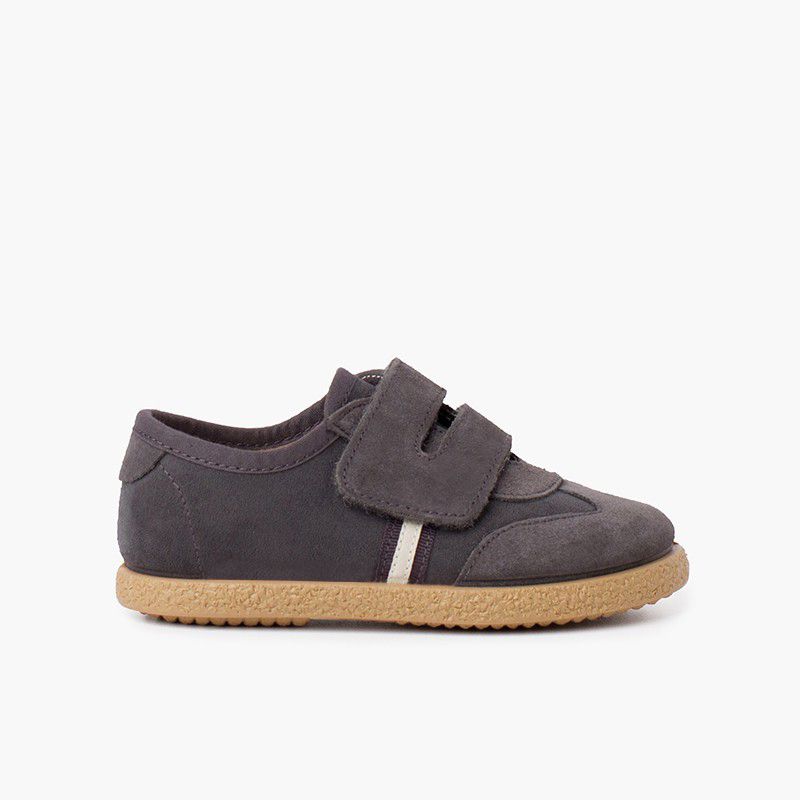 Chaussures pour garçon avec fermeture à l'avant avec sangle adhérente