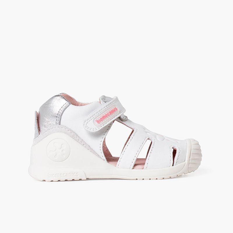 Biogateo Sandales à fleurs Fermeture adhérente pour fille