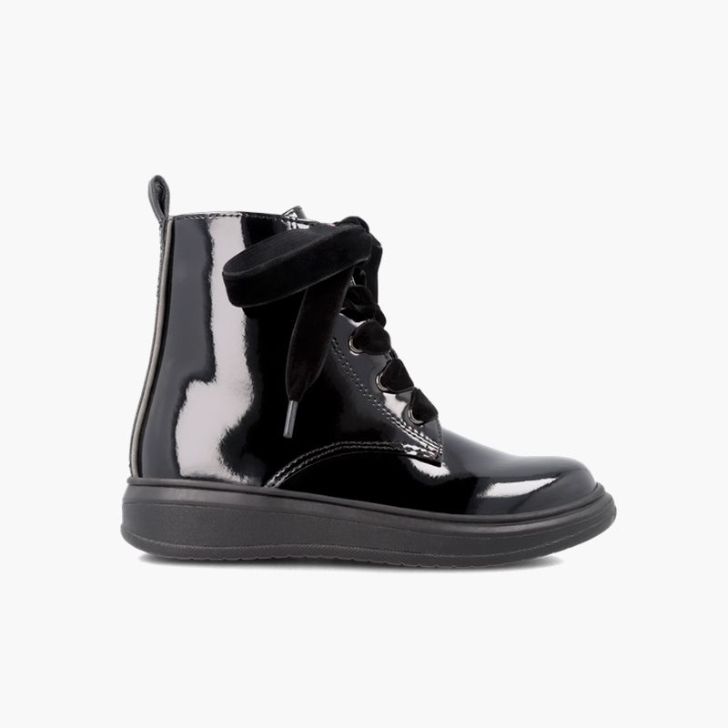 Bottes zippées Garvalín en cuir verni