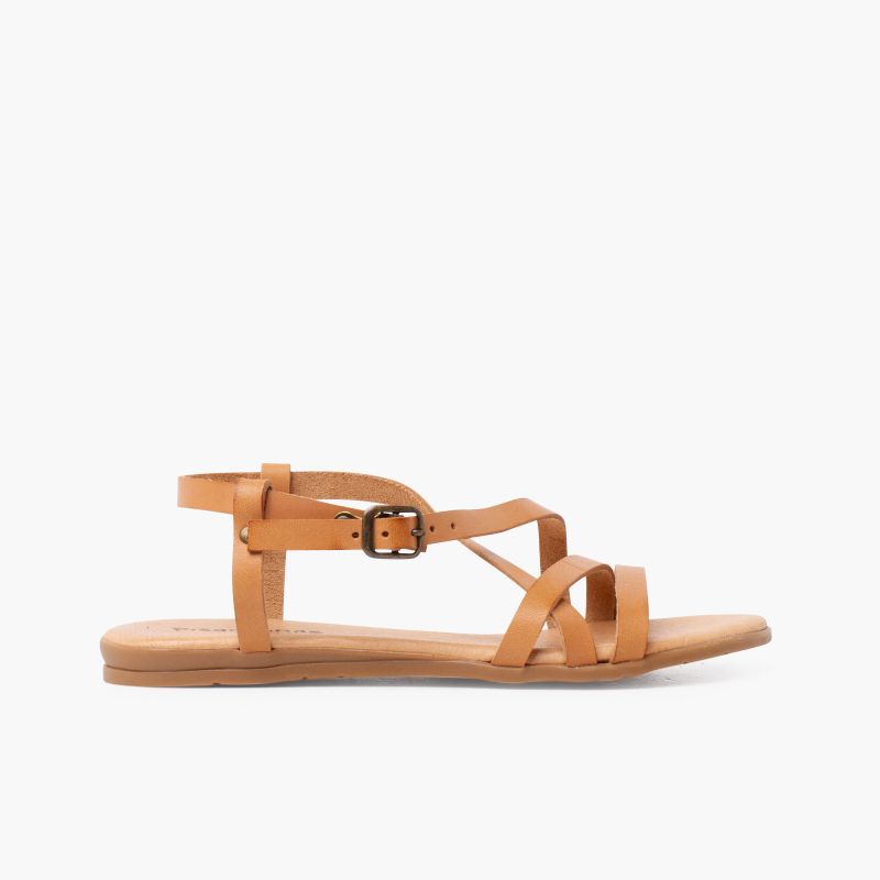 Sandales à brides croisées pour fille nu-pieds