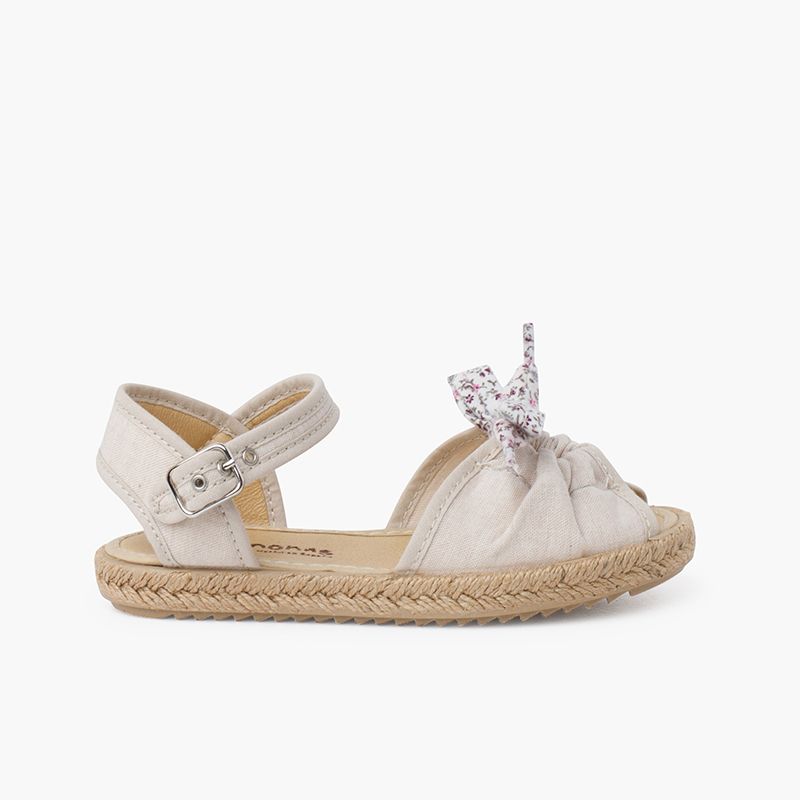 Espadrilles à nœud Liberty avec fermeture à boucle