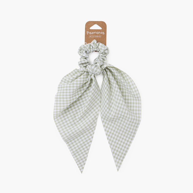 Chouchou avec nœuds de vichy