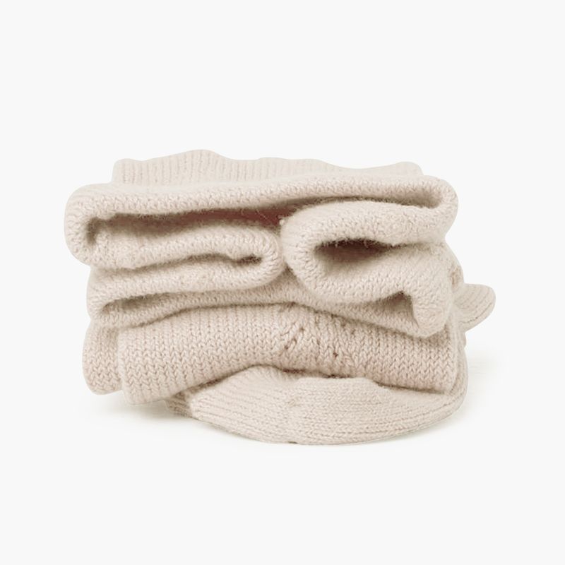 Collants chauds en coton au crochet latéral