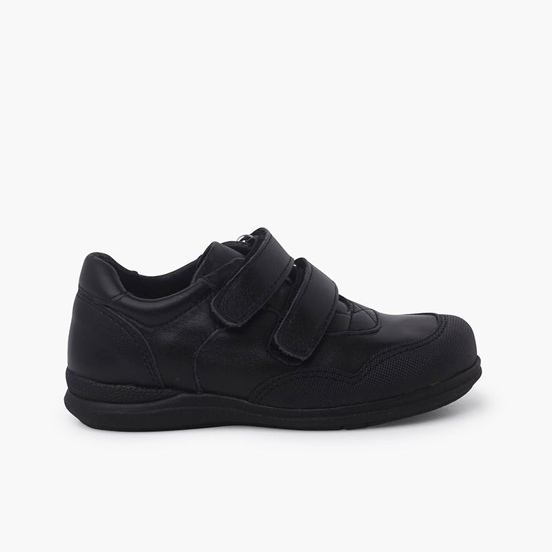 Chaussures d'école à bout renforcé et à double scratch