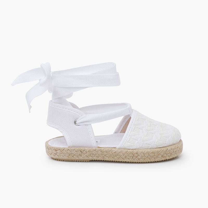 Espadrilles effet tressage rubans