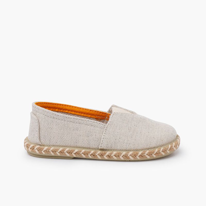 Espadrilles avec élastique jute bicolor