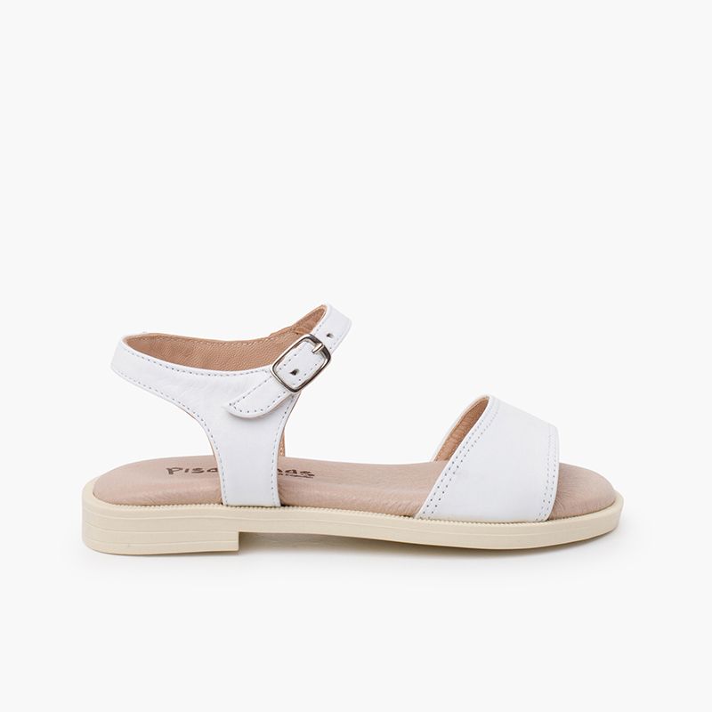 Sandales cuir dessus décolleté