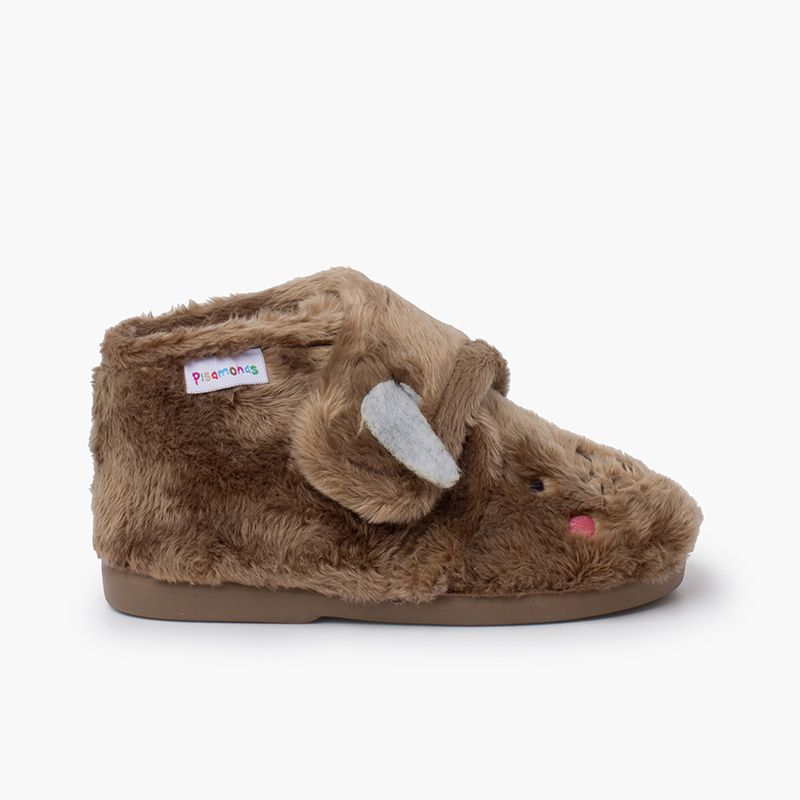 Chaussons animaux peluche