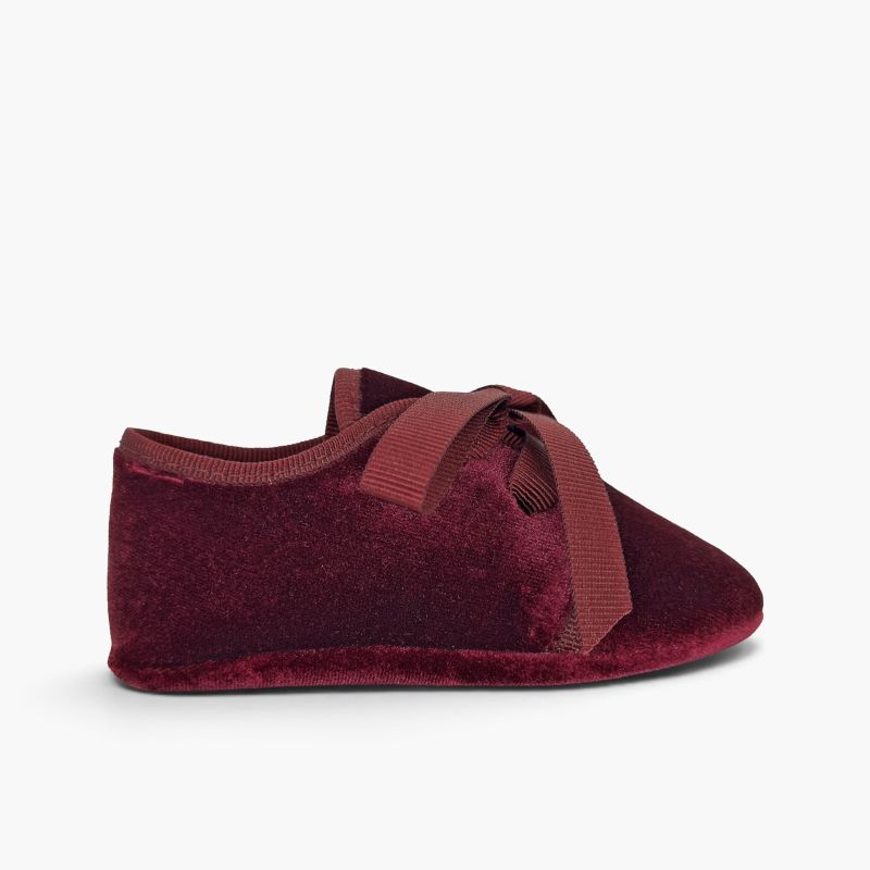 Bluchers velours ruban faya