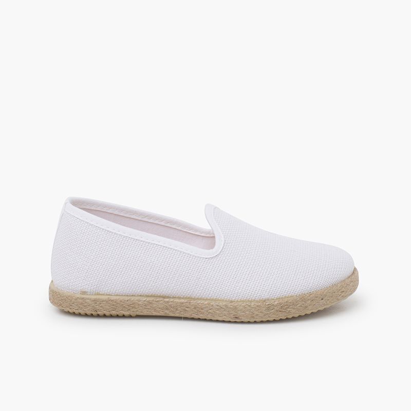 Espadrilles habillées enfants lin