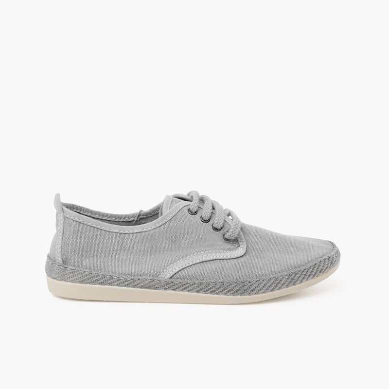 Baskets casual tailles hautes toile lavée