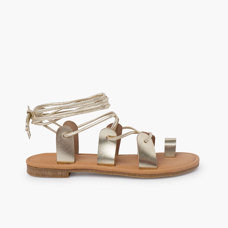 Sandales romaines cuir brides