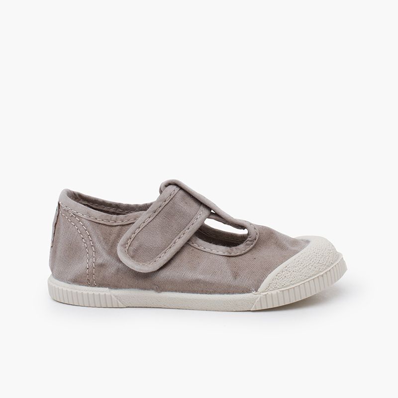 Salomés barefoot en toile lavée
