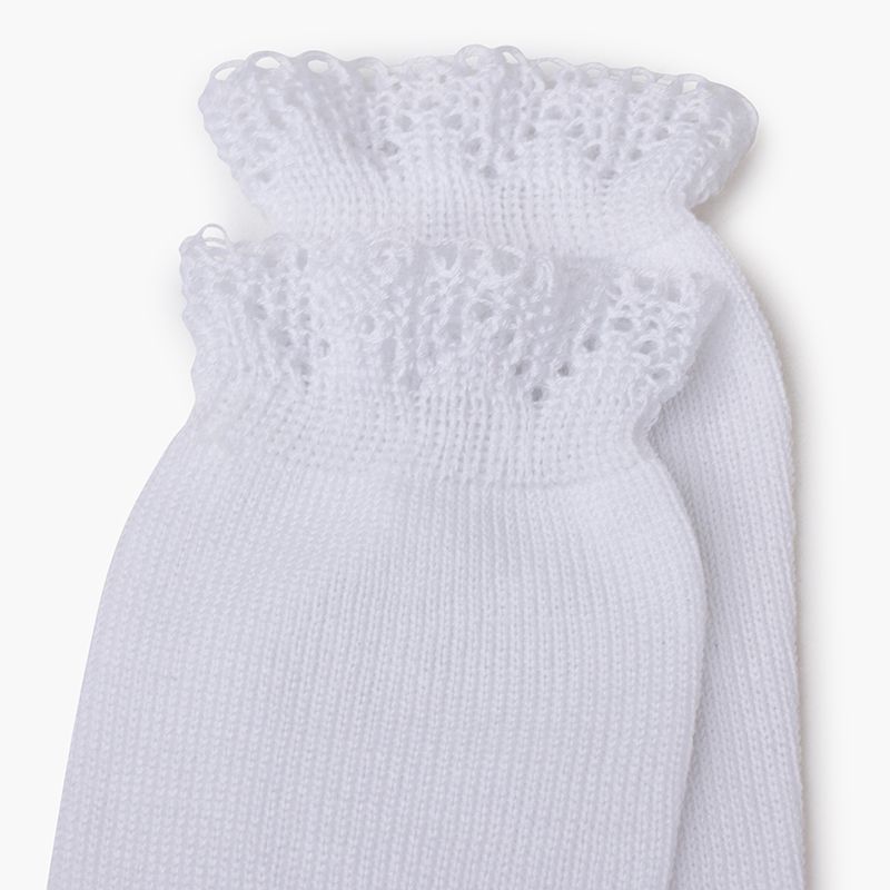 Chaussettes hautes revers ajouré