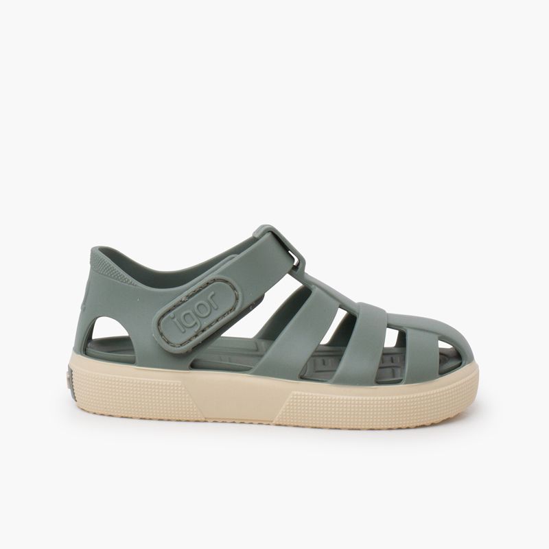 Sandales plastique semelle sportive
