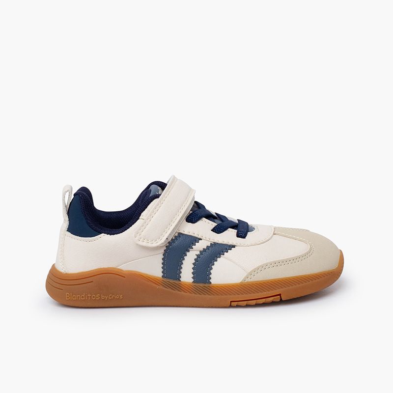 Baskets Blanditos bandes scratch et lacets