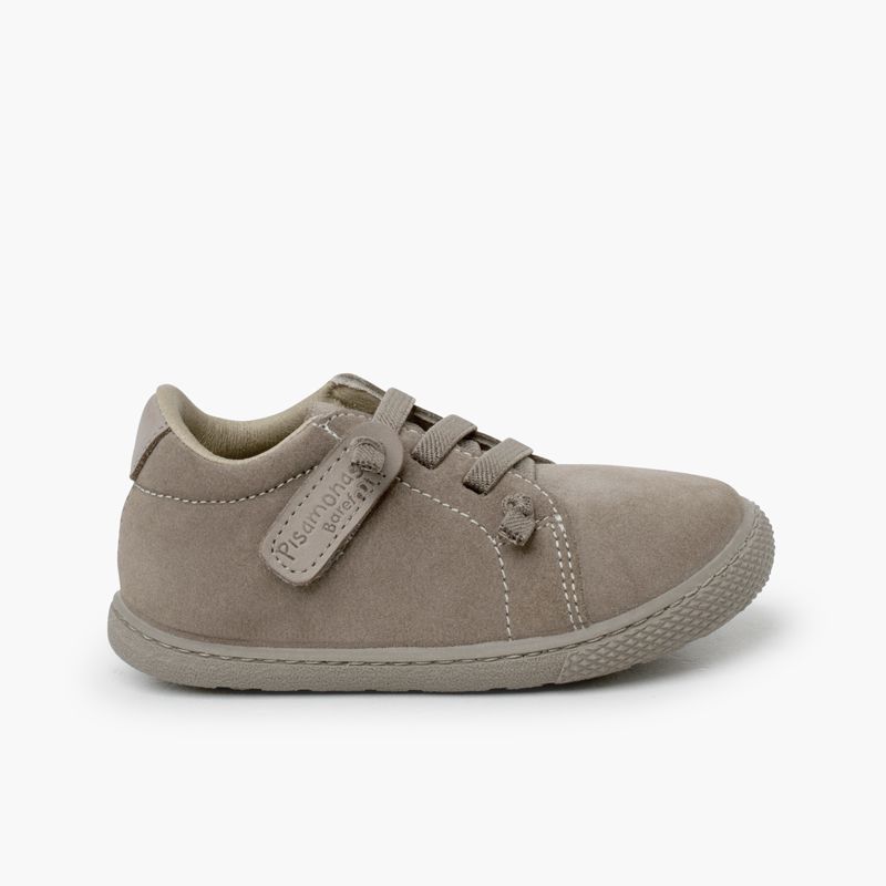 Baskets suède barefoot lacets élastiques