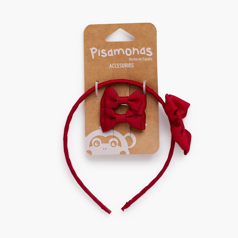 Pack cheveux fille serre-tête nœud et petits nœuds