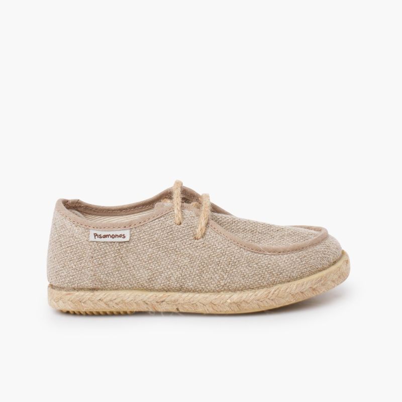 Chaussures bateau wallaby garçon jute