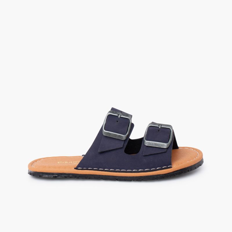 Sandales barefoot double boucle nubuck