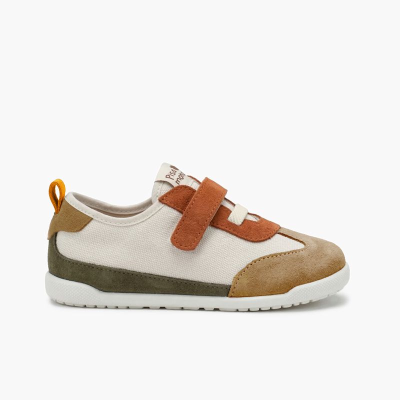 Baskets barefoot à lacets élastiques et à scratch