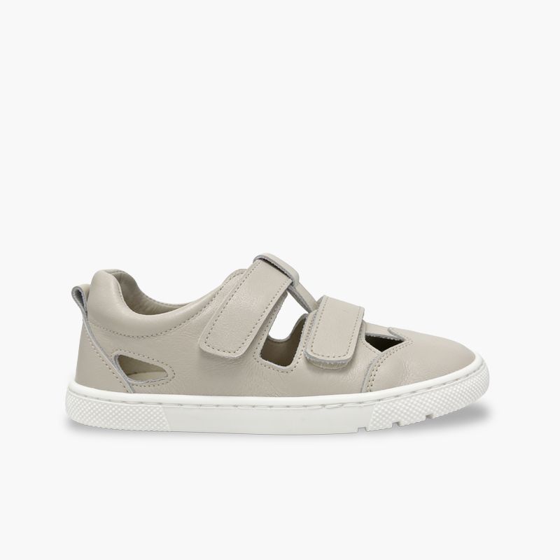 Sandales barefoot double fermeture nappa garçon