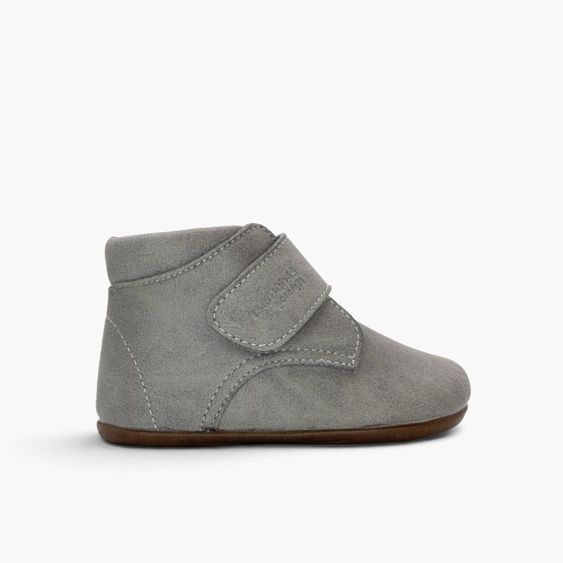 Desert boots barefoot enfant effet cuir