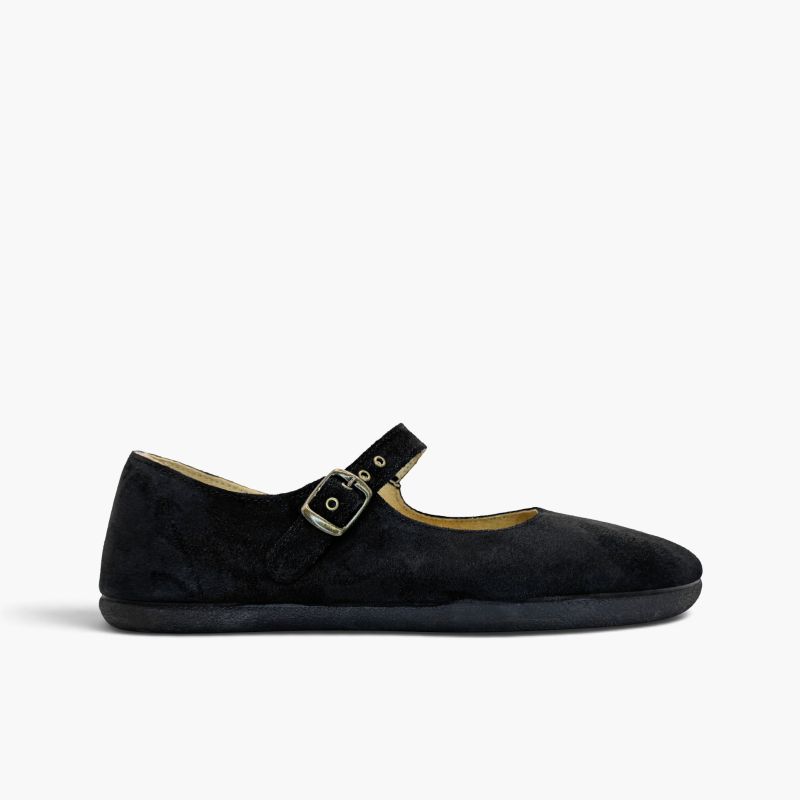 Babies barefoot suède femme boucle