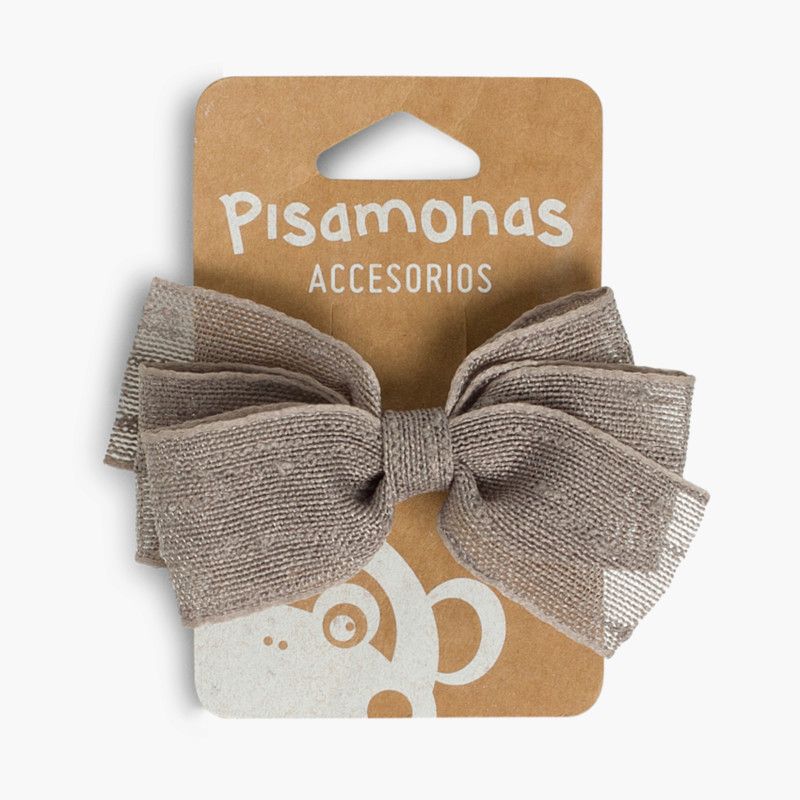 Barrette pour Cheveux avec Ruban Raphia