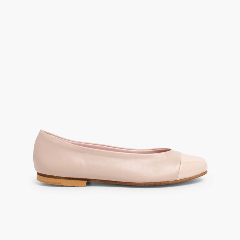 Ballerines Fille & Femme en Cuir Verni et Cuir Nappa