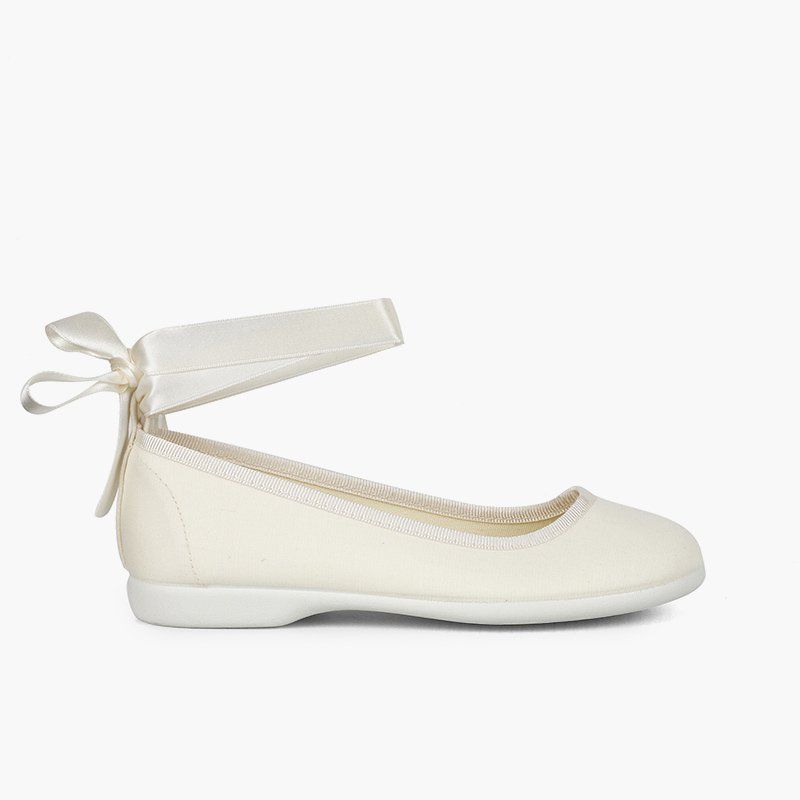 Ballerines cristal bracelet et rubans de satin