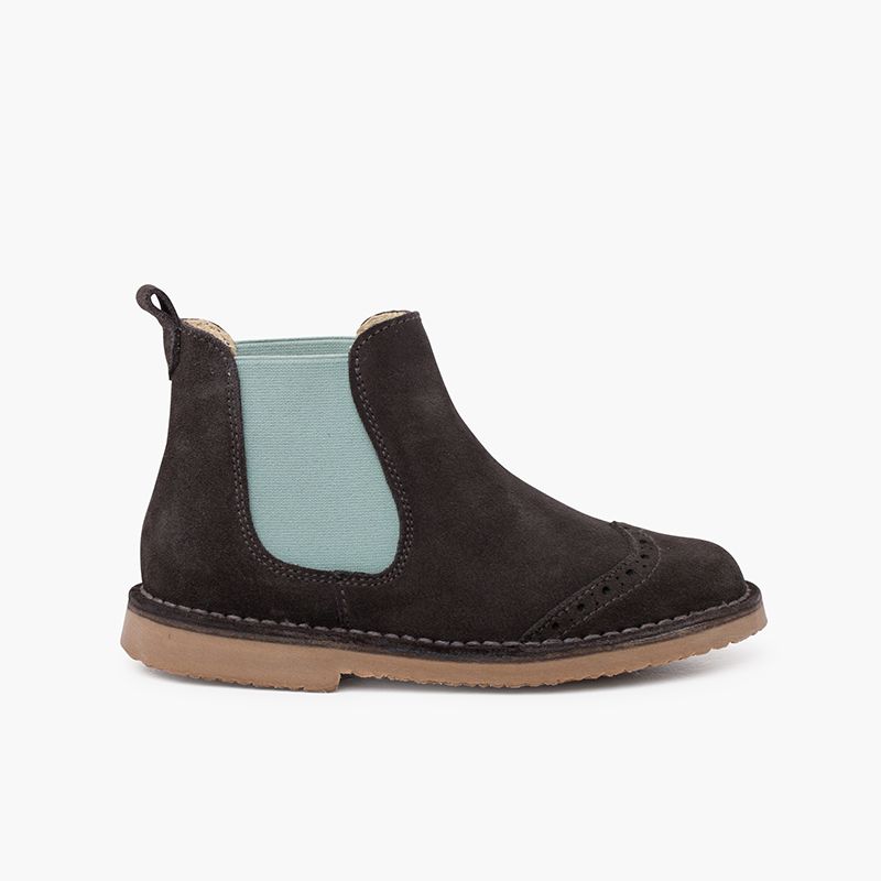 Bottines chelsea hachées extensibles sur les côtés