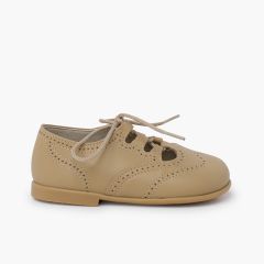 Chaussures Anglaises en Cuir Chameau